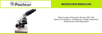 Microscopio binocular