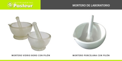 Mortero de laboratorio