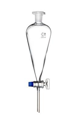 Embudo Vidrio Separador Boro 3.3 500ml Con Robinete Vidrio