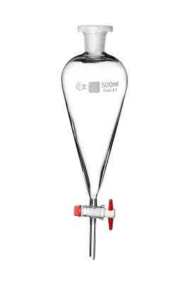 Embudo Vidrio Separador Boro 3.3 1000ml Con Robinete Ptfe