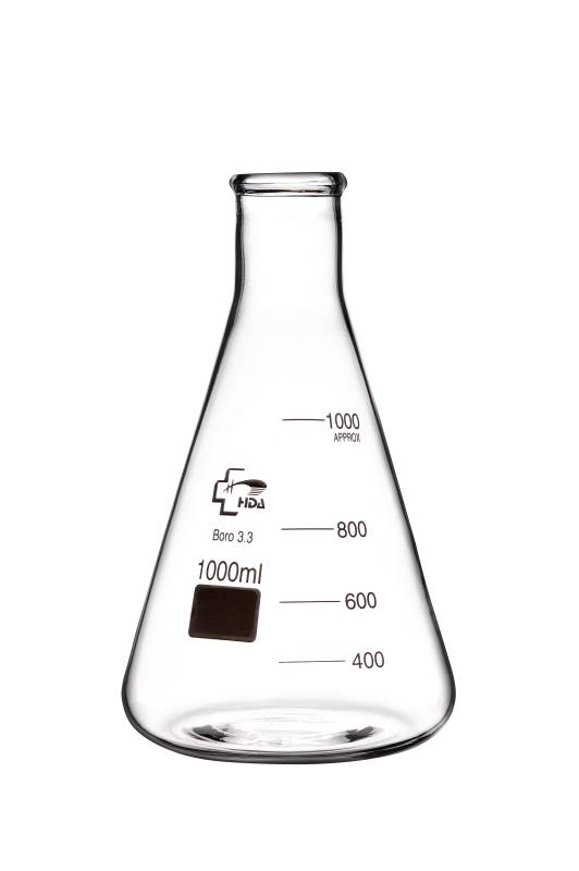 Erlenmeyer Vidrio Boro 3.3 1000ml