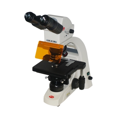 Microscopio Trinocular Epifluorescencia BA-310E-EPI LED, Óptica Plana Corregida A Infinito, 4 Objetivos 1000x,,  Lámpara Epi LED, Koehler LED