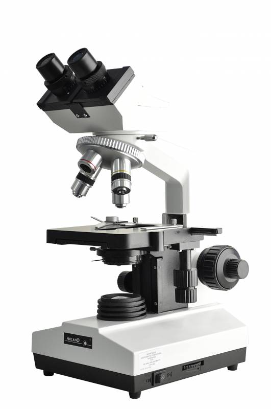 Microscopio Binocular XSZ-107-BN, ptica Acromtica, 4 Objetivos 1600x, LED