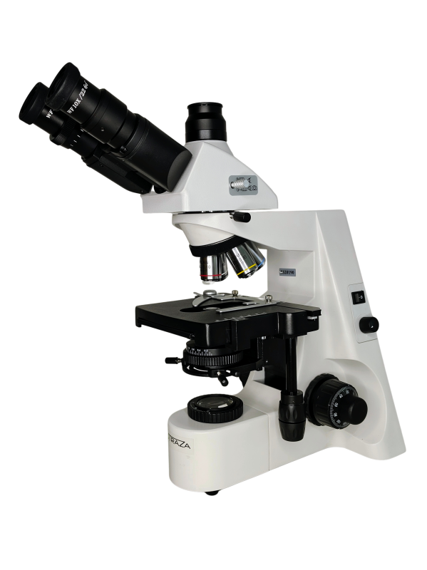 Microscopio Trinocular XSZ-146AT-PLAN, Óptica Plana Corregida A Infinito, 4 Objetivos 1000x, Koehler LED