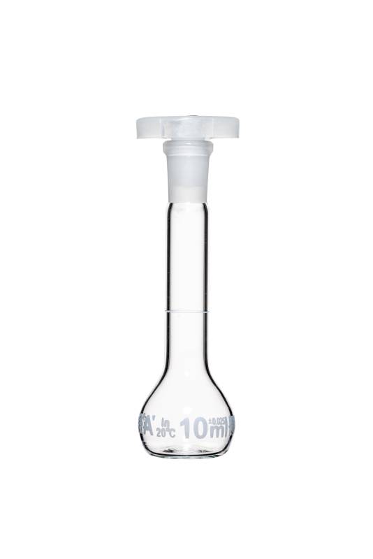 Matraz Vidrio Boro 3.3 Con Tapa Plástica 10ml