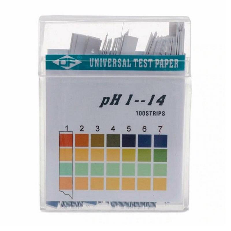 Tiras Para Lectura Directa De pH 1-14.0 x 100 Tiras (Comparador de 4 colores)