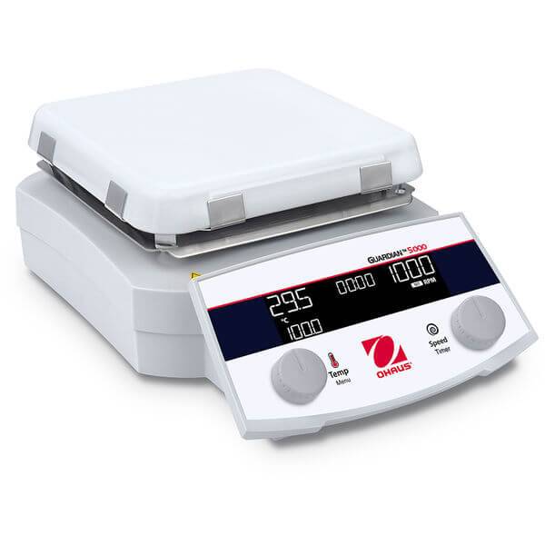 Agitador Magnético Guardian 5000 e-G52HS07C, con Calefacción 500°C, placa Cerámica, 20Litros.