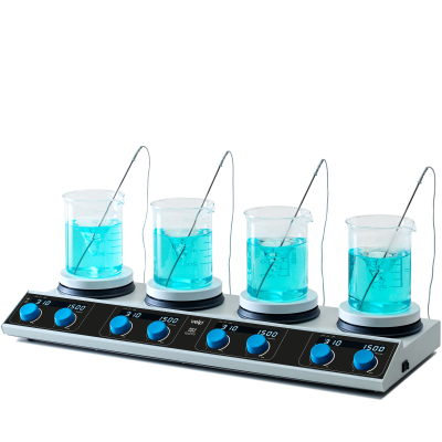 Agitador Magnético con Calefacción AM 4 Digital, 4 Posiciones, 310°C, 20L c/u