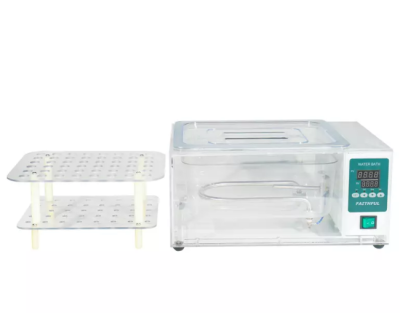 Baño termostático digital, transparente, con gradilla, 6L