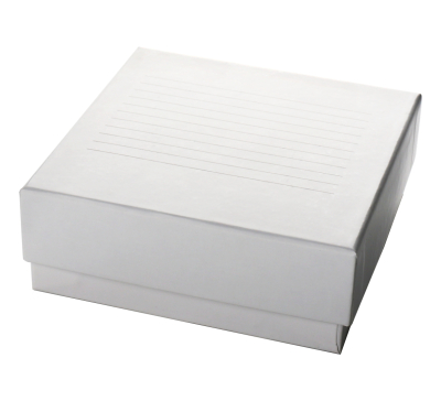Caja de cartón para congelación para 81 criotubos de 2ml.