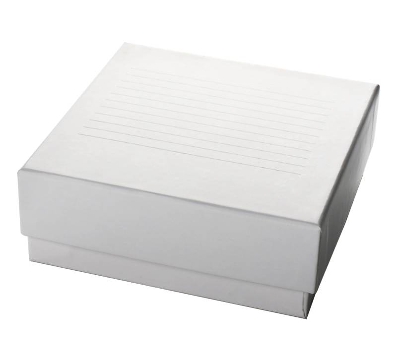 Caja de cartón para congelación para 81 criotubos de 2ml.