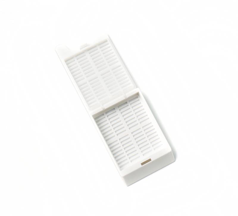 Cassette rectangular para histología con tapa desmontable, Pack x 500