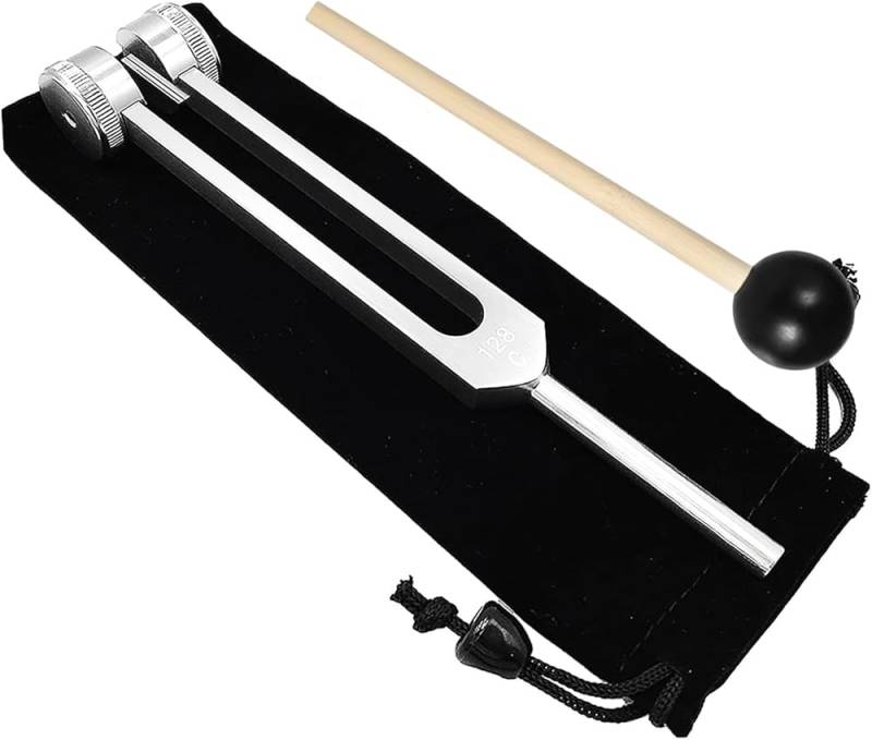 Diapason ponderado 128Hz con martillo y bolso