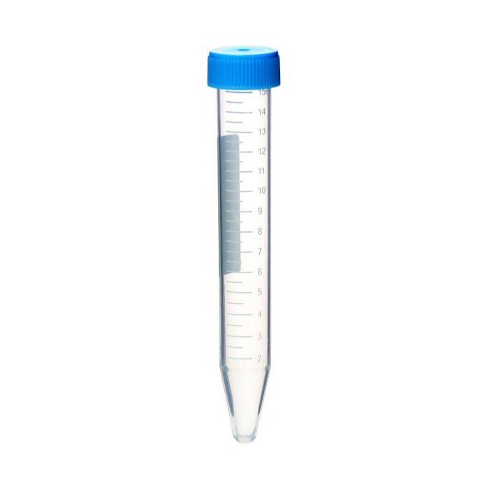 Tubo tipo Falcon PP, Pack x 50, 15ml, fondo cónico, graduado, autoclavable