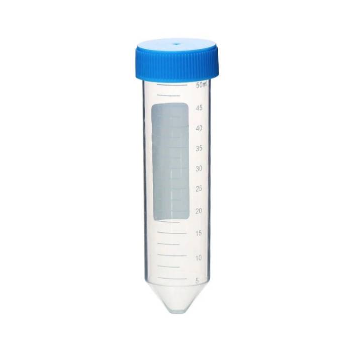 Tubo tipo Falcon PP, Pack x 25, 50ml, fondo cónico, graduado, autoclavable