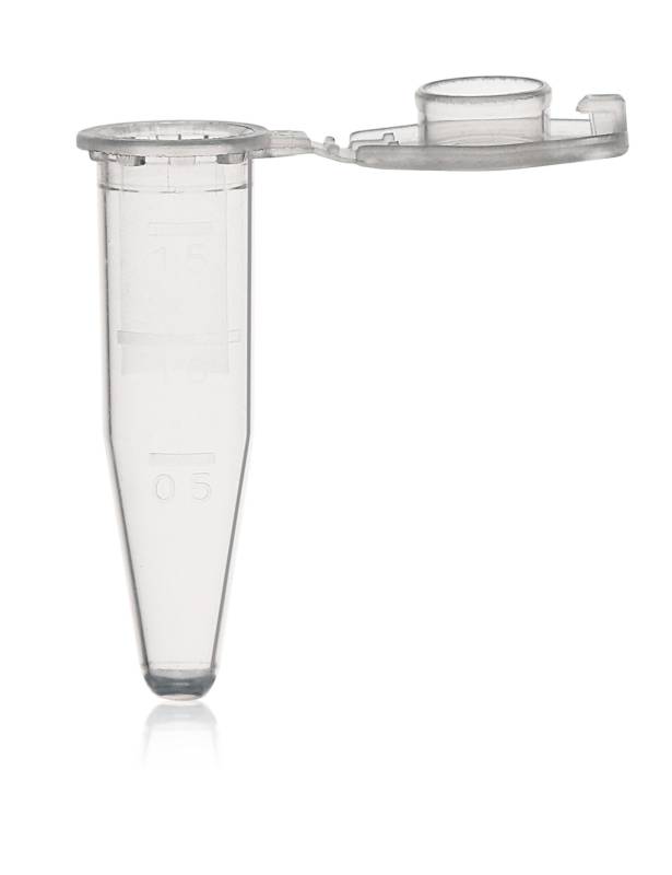 Tubo tipo Eppendorf , PP, 1.5 ml, esteril, libre de RNasa/DNASA/No pirogénico, Pack x 500