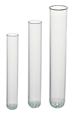 Tubo de ensayo Boro 3.3, 20 x 200 mm, vol 25ml, 1 mm de grosor, Pack x 100