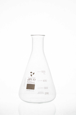 Erlenmeyer graduado BORO 3.3 x 500ml