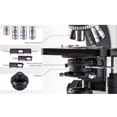 Sistema De Contraste De Fase (+) Con Torreta, Para Microscopio BA410/ BA410E