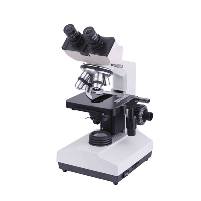 Microscopio Binocular XSZ-107-BN, Óptica Plana, 4 Objetivos 1600x, LED 
