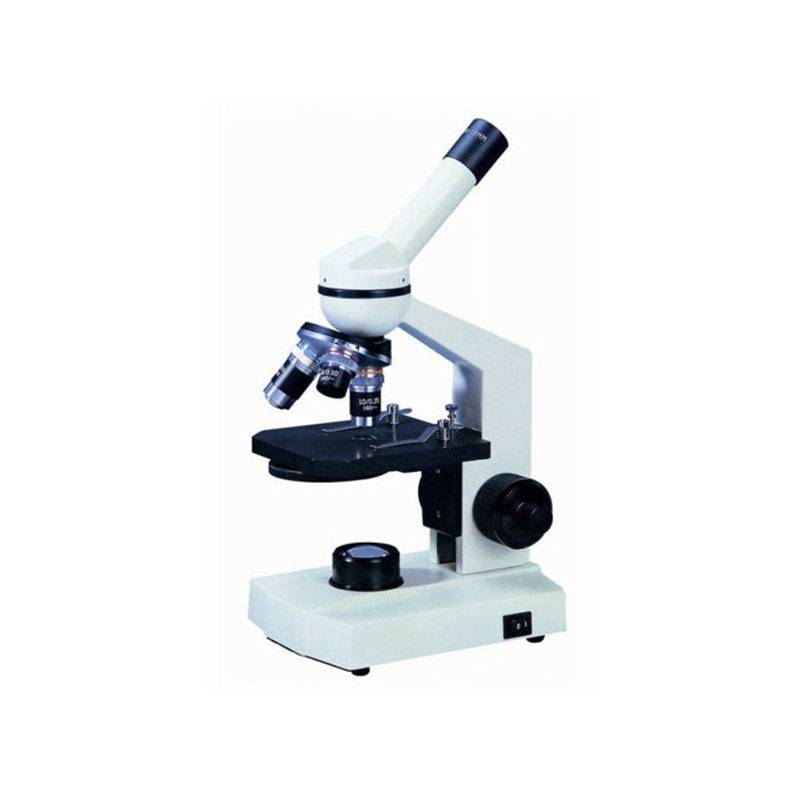 Microscopio Monocular  GZ-400L, Óptica Acromática, 3 Objetivos 400x, Con Luz