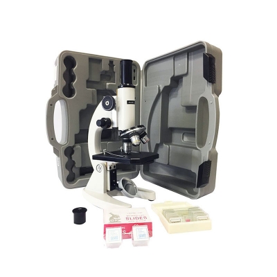 Microscopio Monocular XSP-02, 3 Objetivos 640x, Con Espejo 