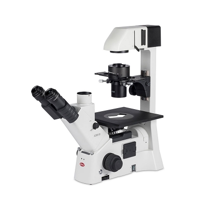 Microscopio Trinocular Biológico Invertido AE-31E, Óptica Plana Corregida a Infinito, Phase Ph10x y Ph20x, Koehler Halógena 
