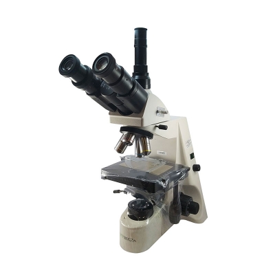 Microscopio Trinocular XSZ-146AT-PLAN, Óptica Plana Corregida A Infinito, 4 Objetivos 1000x, Koehler LED 